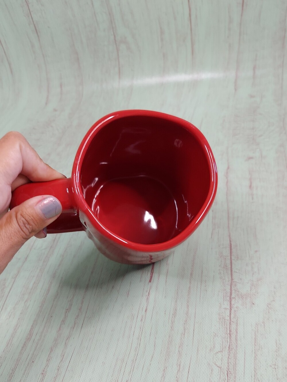 Rae Dunn Red BELIEVE Mug Christmas - Picture 4 of 6